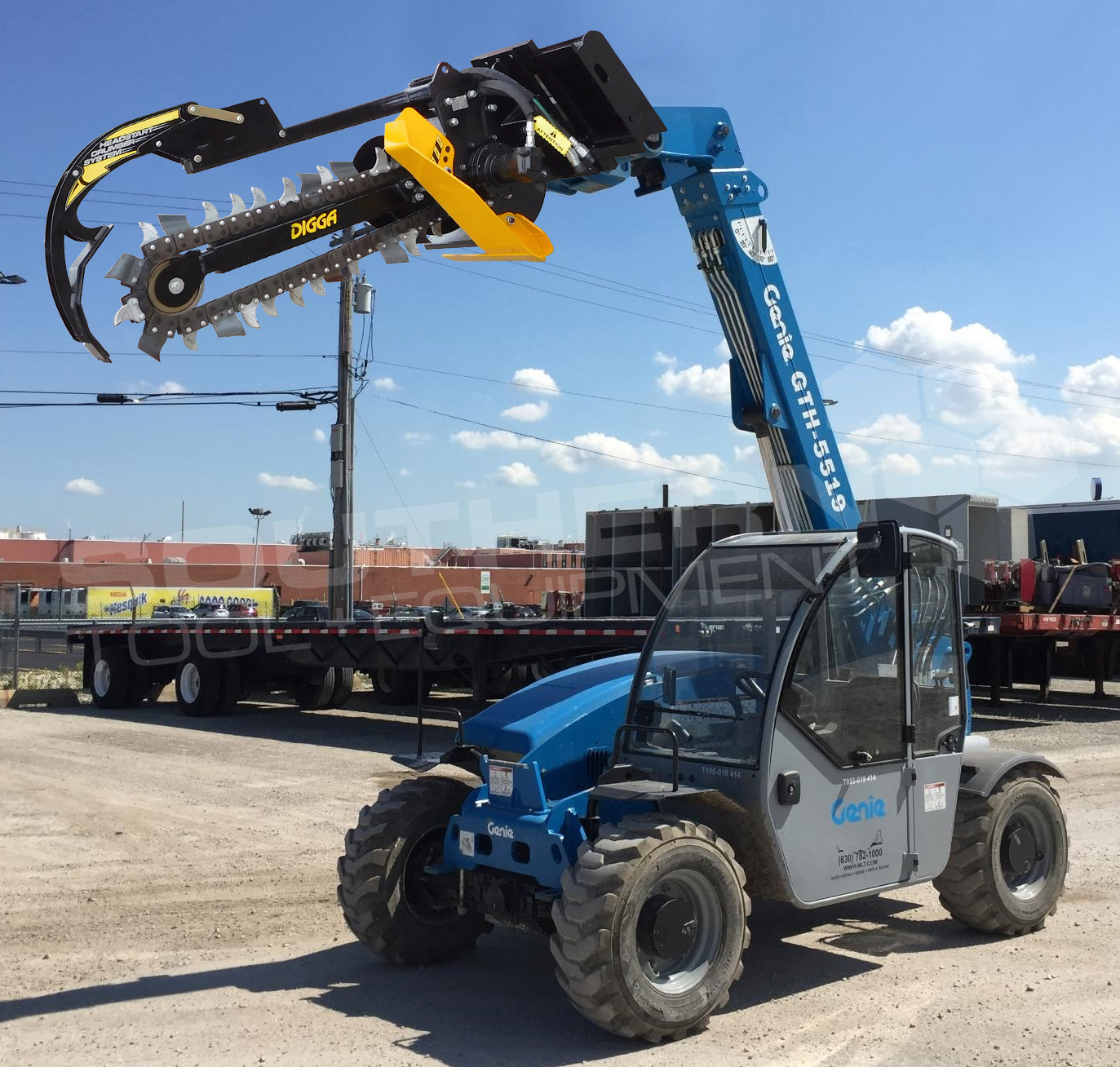 Digga Bigfoot Mm Telehandler Trencher Southern Tool Equipment Co